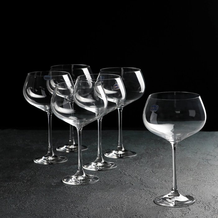 Набор бокалов для вина Bohemia Crystal "Меган", 500 мл, 6 шт от компании Интернет-гипермаркет «MOLL» - фото 1