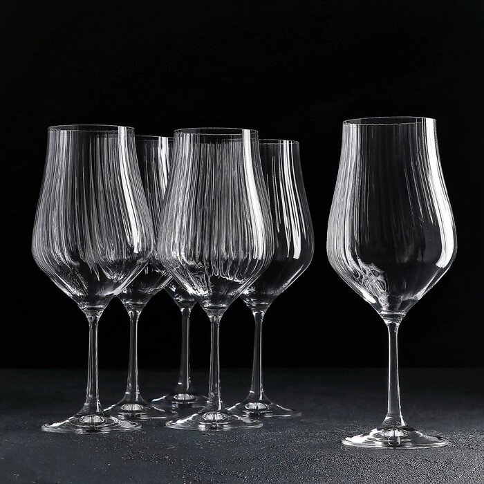 Набор бокалов для вина CRYSTALEX "Тулипа", 350 мл, 6 шт от компании Интернет-гипермаркет «MOLL» - фото 1