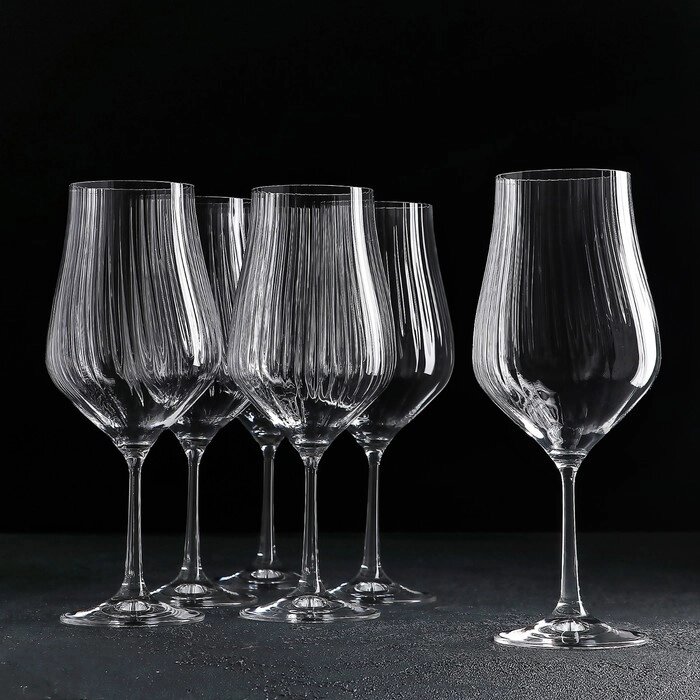 Набор бокалов для вина CRYSTALEX "Тулипа", 450 мл, 6 шт от компании Интернет-гипермаркет «MOLL» - фото 1