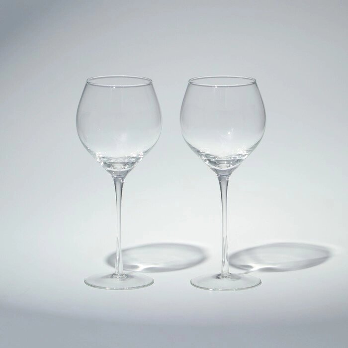 Набор бокалов для вина "Red wine glass set",250 мл стеклянный, набор 2 шт от компании Интернет-гипермаркет «MOLL» - фото 1