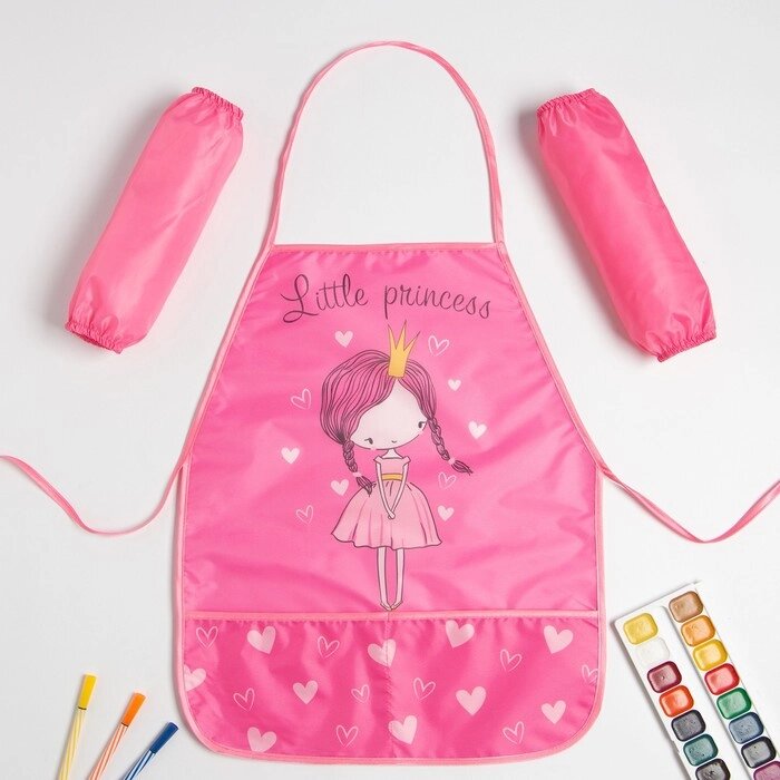 Набор детский для творчества Collorista "Принцесса" фартук 49 х 39 см и нарукавники от компании Интернет-гипермаркет «MOLL» - фото 1
