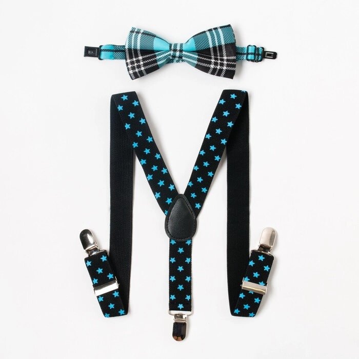 Набор детский подтяжки и галстук-бабочка"Звезда" от компании Интернет-гипермаркет «MOLL» - фото 1