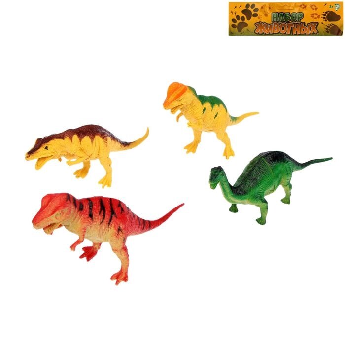 Набор динозавров "Мир чудес", 4 фигурки от компании Интернет-гипермаркет «MOLL» - фото 1