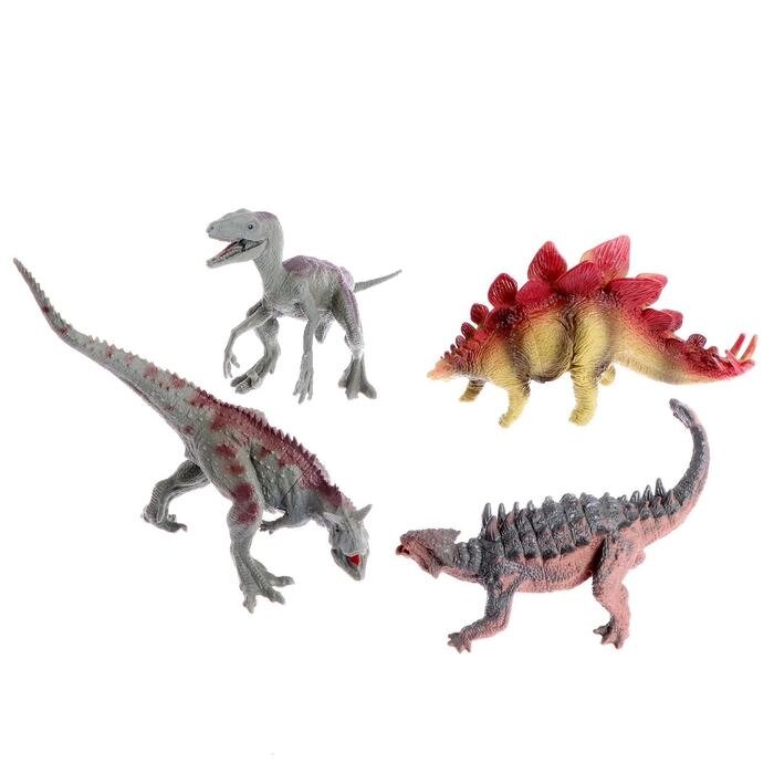 Набор динозавров "Юрский период", 4 фигурки от компании Интернет-гипермаркет «MOLL» - фото 1
