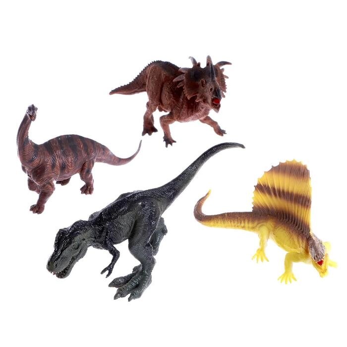 Набор динозавров "Юрский период", 4 фигурки от компании Интернет-гипермаркет «MOLL» - фото 1