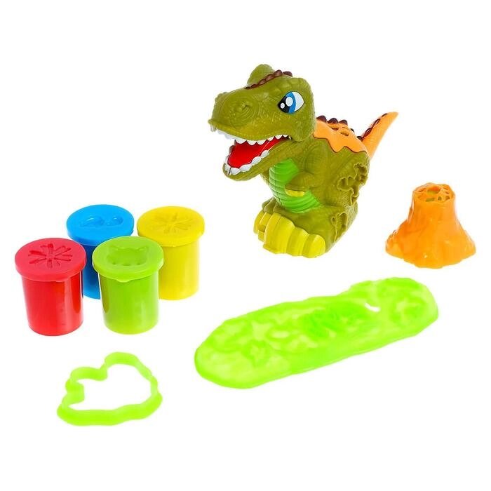 Набор для игры с пластилином "ДиноЛенд", в пакете от компании Интернет-гипермаркет «MOLL» - фото 1