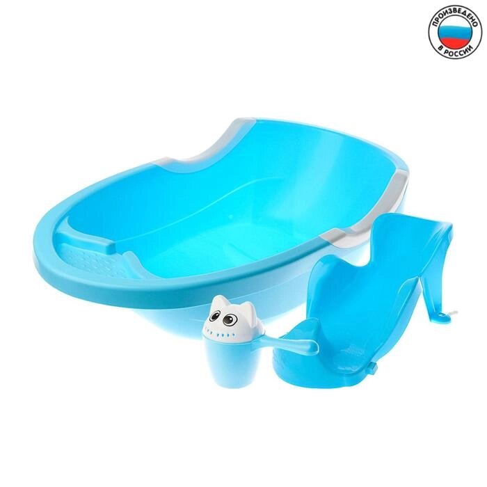 Набор для купания детский, цвет голубой от компании Интернет-гипермаркет «MOLL» - фото 1