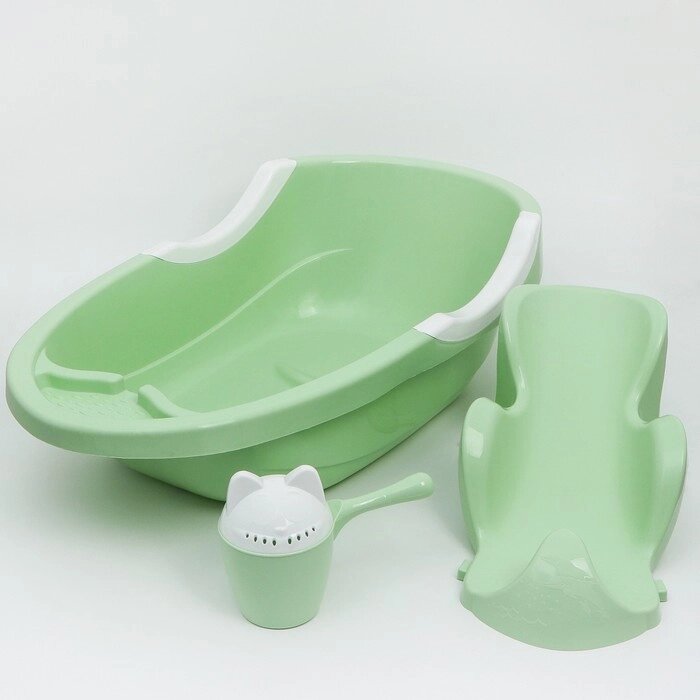Набор для купания детский, цвет светло-зеленый от компании Интернет-гипермаркет «MOLL» - фото 1