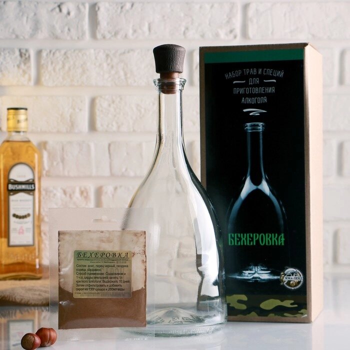 Набор для приготовления бехеровки, бутылка 1 л., набор приправ от компании Интернет-гипермаркет «MOLL» - фото 1
