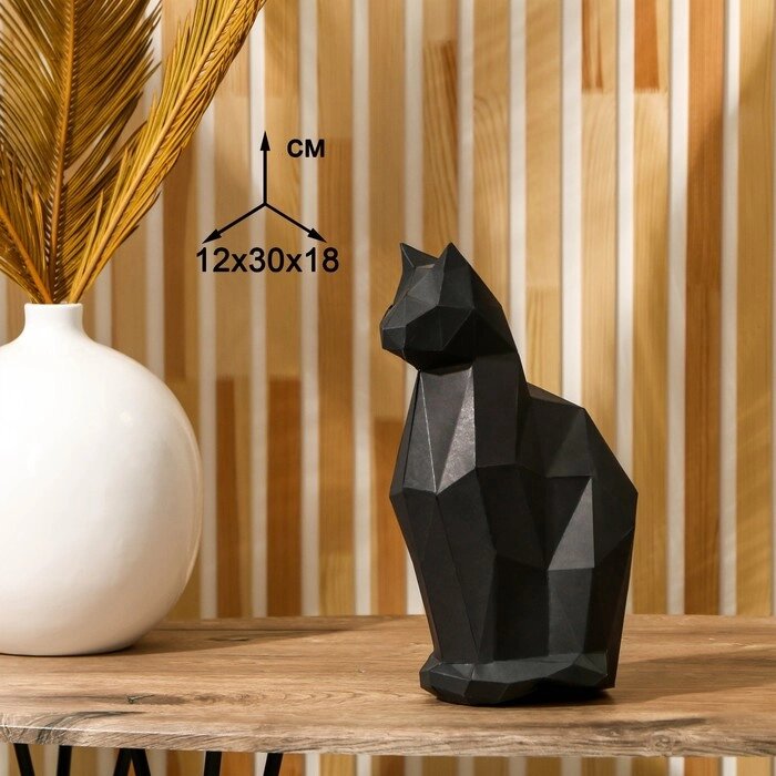 Набор для создания полигональной фигуры "Кошка", 32,5 х 44 см от компании Интернет-гипермаркет «MOLL» - фото 1