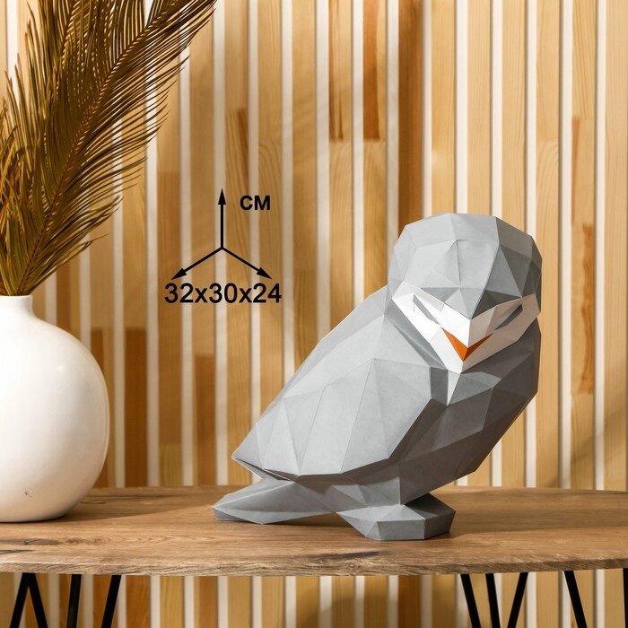 Набор для создания полигональной фигуры "Сова", 32,5 х 44 см от компании Интернет-гипермаркет «MOLL» - фото 1