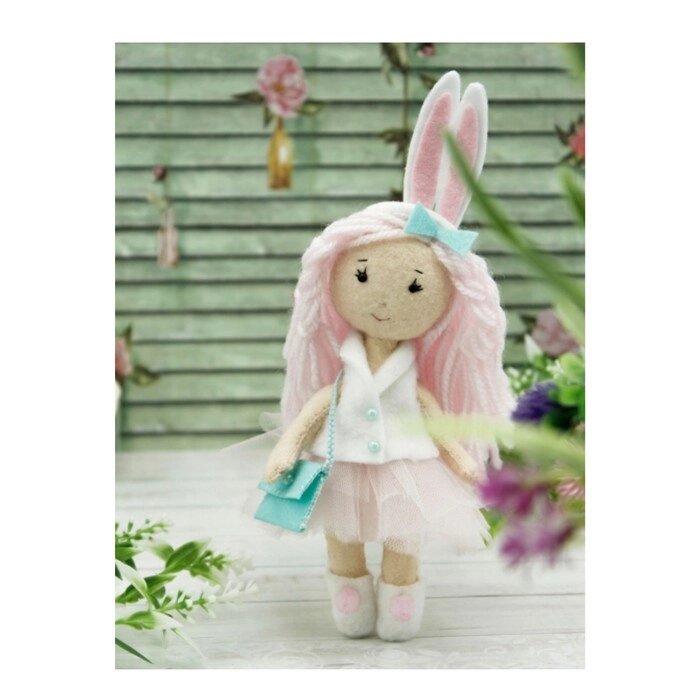Набор для создания текстильной игрушки "Девочка - зайка" ЗВ-4 от компании Интернет-гипермаркет «MOLL» - фото 1