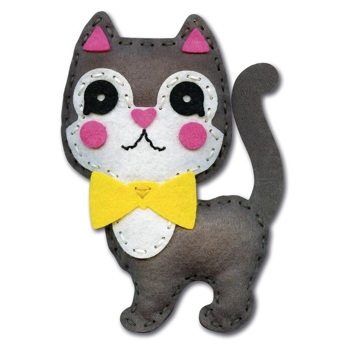 Набор для творчества: мягкая игрушка из фетра "Котёнок" от компании Интернет-гипермаркет «MOLL» - фото 1