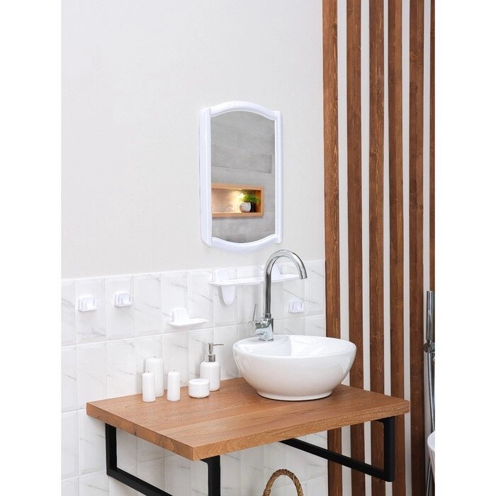 Набор для ванной комнаты "Berossi 46", цвет белый от компании Интернет-гипермаркет «MOLL» - фото 1