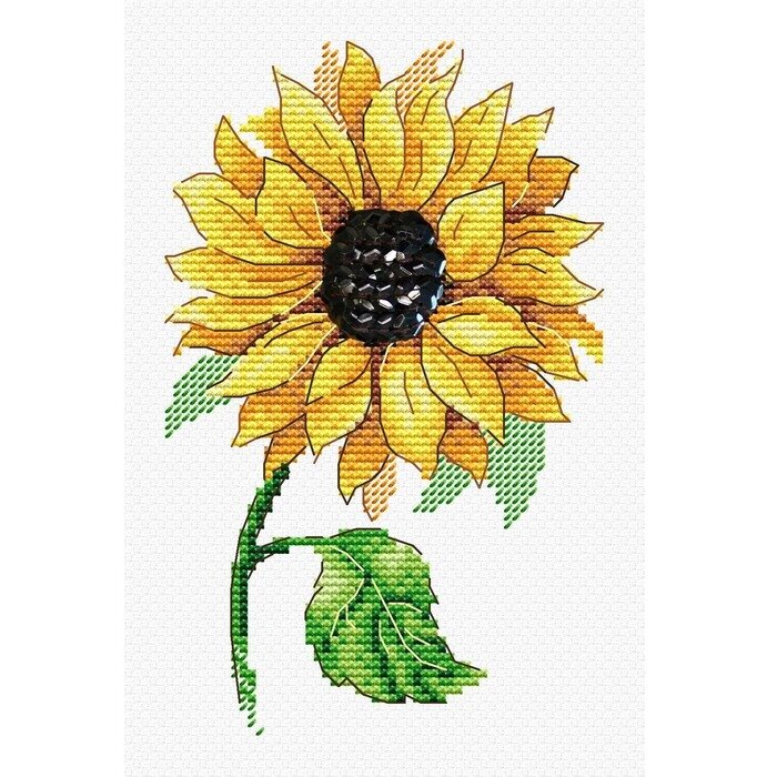 Набор для вышивания "Цветок солнца", 15*10, В-801 от компании Интернет-гипермаркет «MOLL» - фото 1