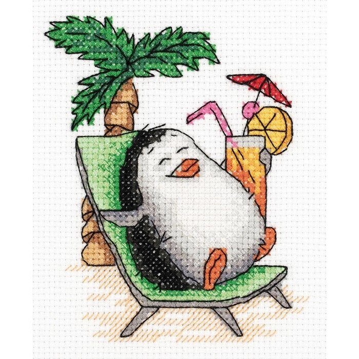 Набор для вышивания "Пингвиний отдых" 12 х 13 см 8-285 от компании Интернет-гипермаркет «MOLL» - фото 1