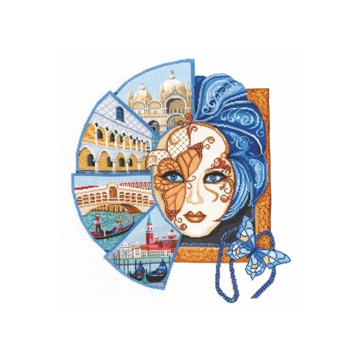 Набор для вышивания "Венецианская маска" от компании Интернет-гипермаркет «MOLL» - фото 1