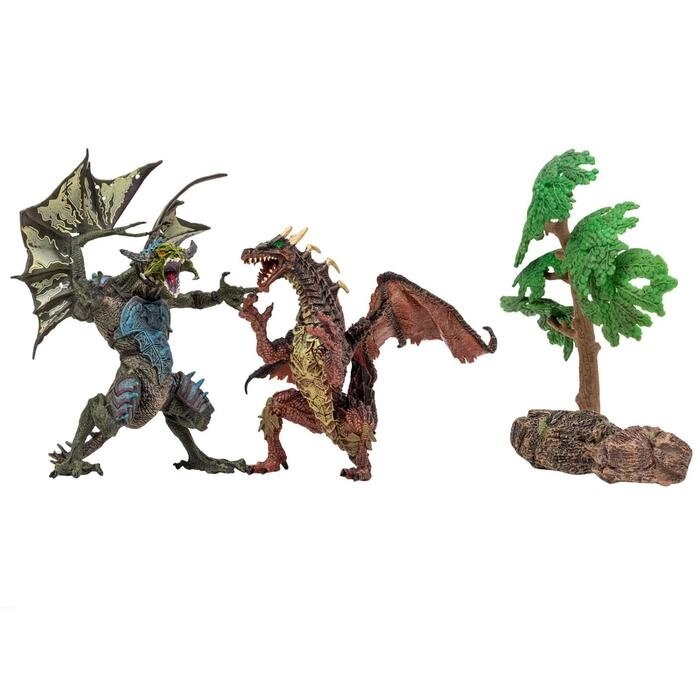 Набор фигурок: 2 дракона, 3 аксессуара от компании Интернет-гипермаркет «MOLL» - фото 1