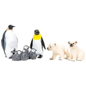 Набор фигурок: пингвины и белые медведи, 5 предметов