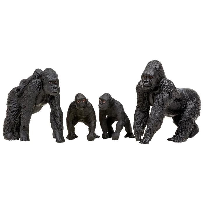 Набор фигурок: семья горилл, 4 предмета от компании Интернет-гипермаркет «MOLL» - фото 1