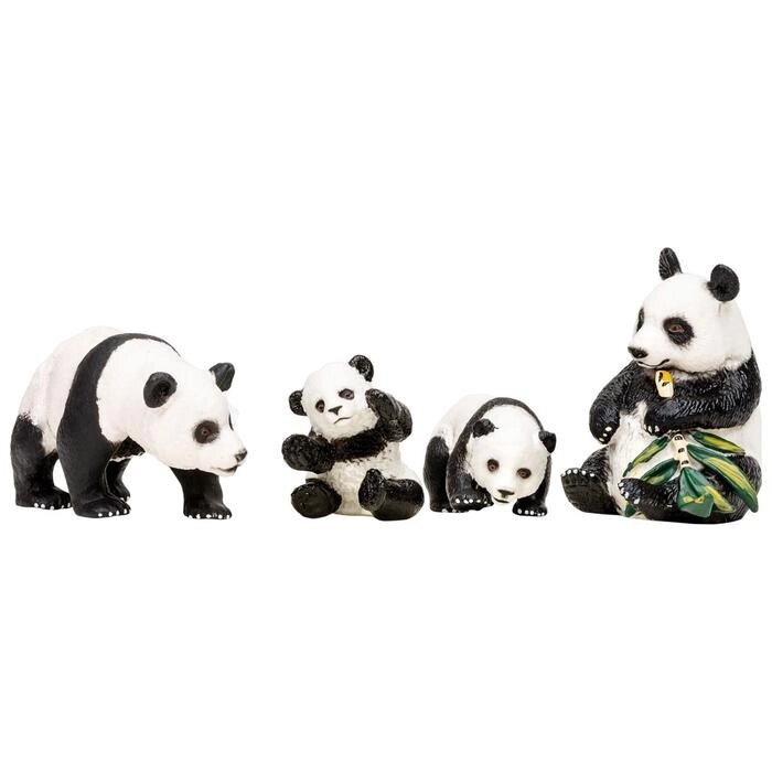Набор фигурок: семья панд, 4 предмета от компании Интернет-гипермаркет «MOLL» - фото 1