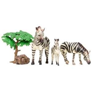 Набор фигурок: семья зебр, 5 предметов