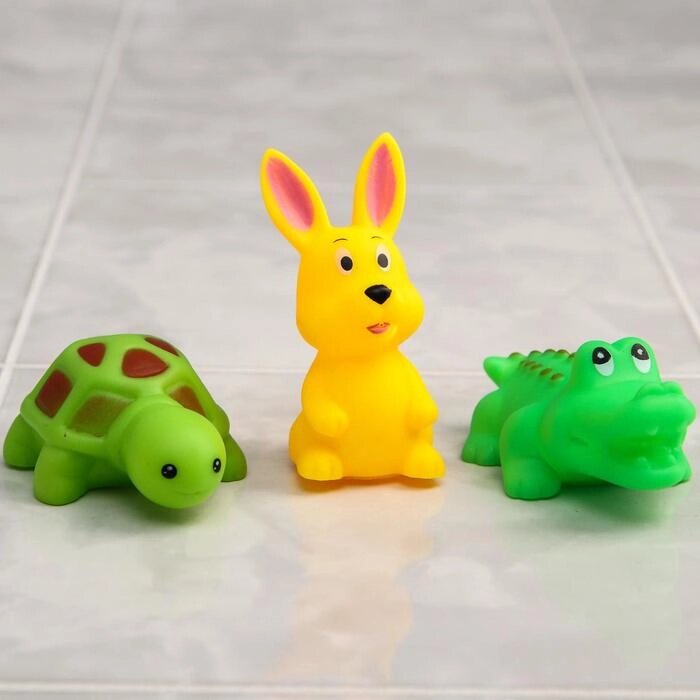 Набор игрушек для купания, 10 шт., цвета МИКС от компании Интернет-гипермаркет «MOLL» - фото 1