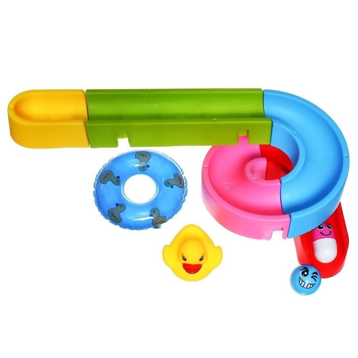 Набор игрушек для купания "Игровая горка" от компании Интернет-гипермаркет «MOLL» - фото 1