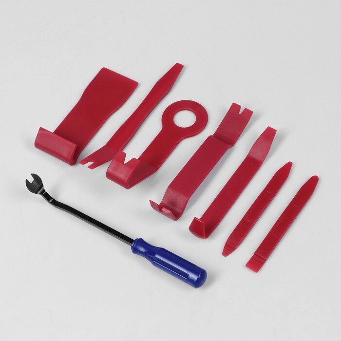 Набор инструмента по пластику, усиленный, 8 предметов от компании Интернет-гипермаркет «MOLL» - фото 1