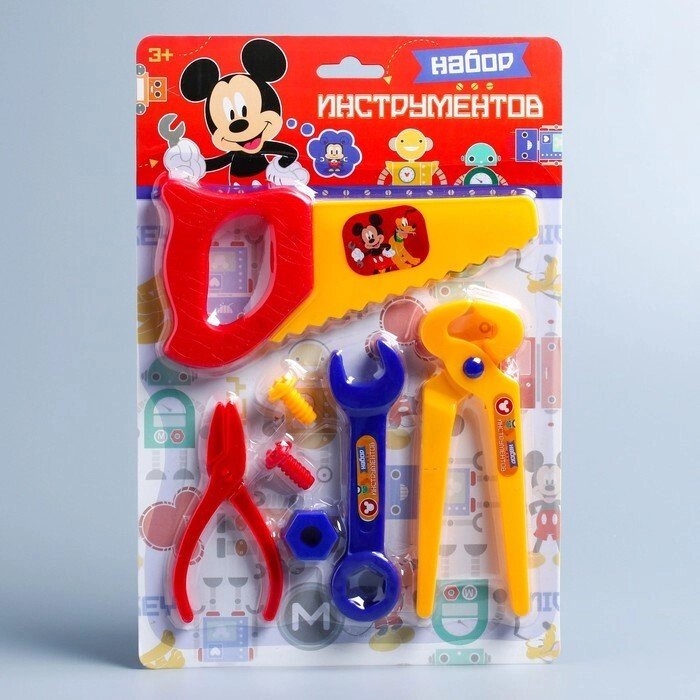 Набор инструментов "Mickey" Микки Маус, 7 предметов  цвет МИКС от компании Интернет-гипермаркет «MOLL» - фото 1
