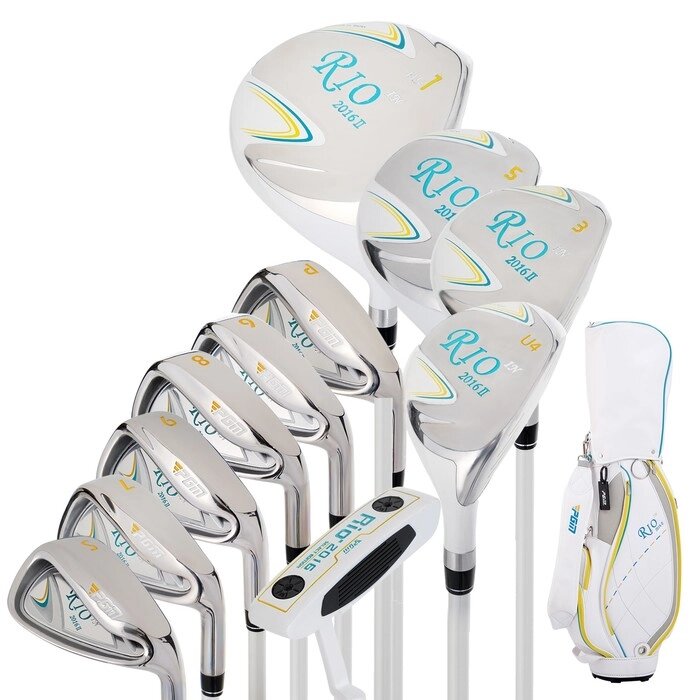 Набор клюшек для гольфа PGM "Rio II", для девушек, сумка в комплекте от компании Интернет-гипермаркет «MOLL» - фото 1