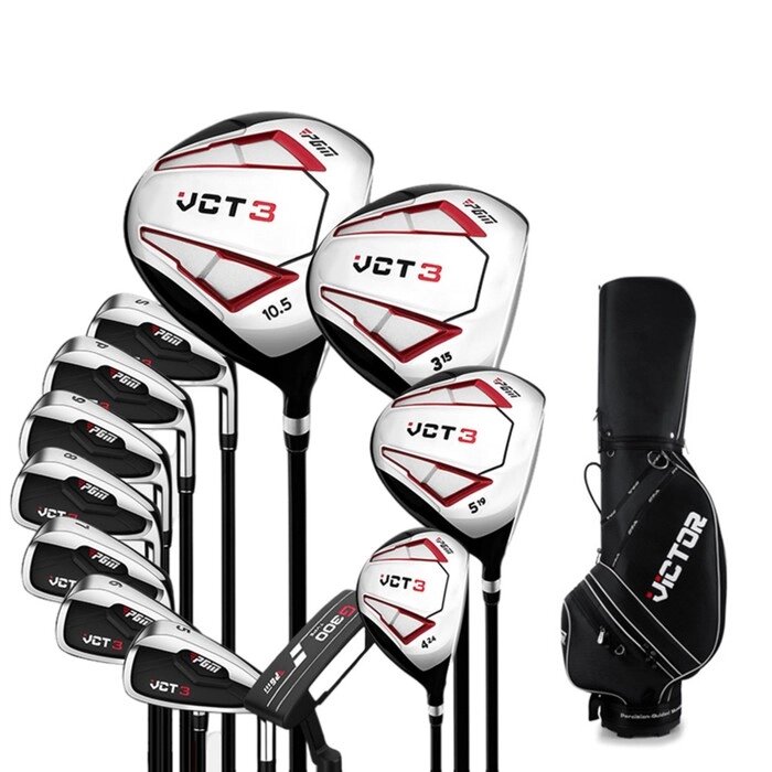 Набор клюшек для гольфа "VCT3" PGM, 12 шт, сумка в комплекте от компании Интернет-гипермаркет «MOLL» - фото 1
