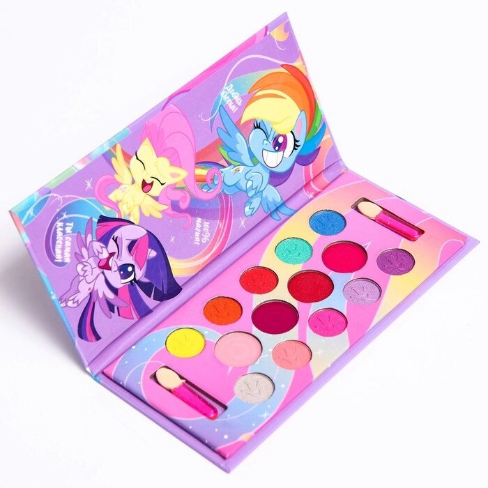 Набор косметики "Пинки Пай" My Little Pony, тени 10 цв по 1,3 гр, блеск 4 цв по 0,8гр от компании Интернет-гипермаркет «MOLL» - фото 1