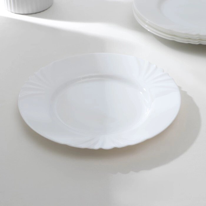 Набор обеденных тарелок Luminarc CADIX, d=25 см, стеклокерамика от компании Интернет-гипермаркет «MOLL» - фото 1