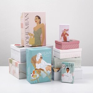 Набор подарочных коробок 10 в 1 "GIRL", 12 7 4 - 32.5 20 12.5 см