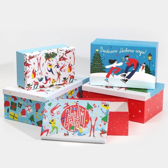Набор подарочных коробок 5 в 1 "Волшебных моментов", 32,5 х 20 х 12,5 - 22 х 14 х 8,5 см от компании Интернет-гипермаркет «MOLL» - фото 1