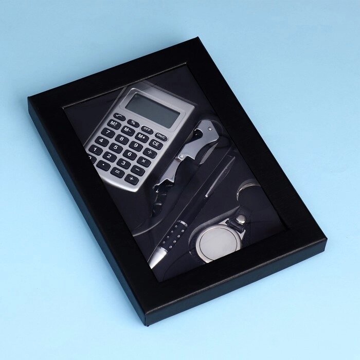 Набор подарочный 4в1 (ручка, калькулятор, брелок, штопор с открывалкой) от компании Интернет-гипермаркет «MOLL» - фото 1