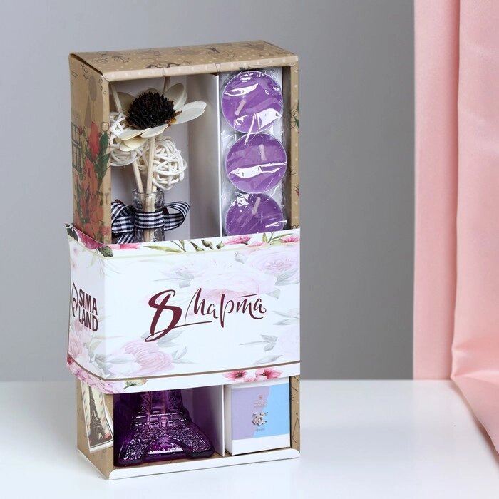 Набор подарочный "Эйфелева башня"(ваза, палочки с декором, свечи, аромамасло), орхидея, 8 марта от компании Интернет-гипермаркет «MOLL» - фото 1
