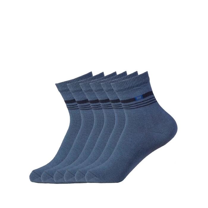 Набор подростковых носков, размер размер 20-22, 6 пар, цвет индиго, джинсовый от компании Интернет-гипермаркет «MOLL» - фото 1