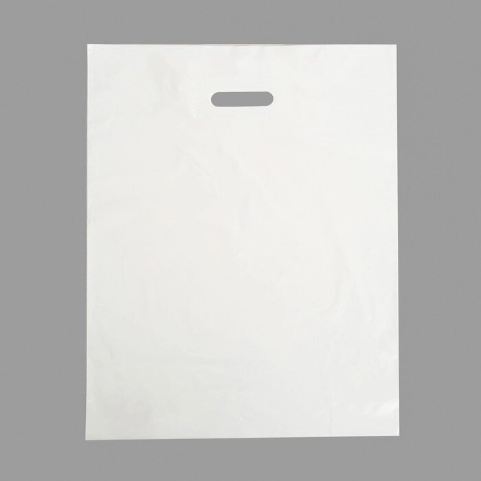 Набор полиэтиленовых пакетов, белый 40-50 См, 60 мкм, 50 шт от компании Интернет-гипермаркет «MOLL» - фото 1