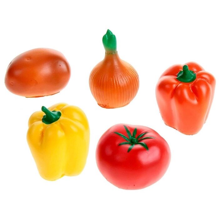 Набор резиновых игрушек "Овощи", МИКС от компании Интернет-гипермаркет «MOLL» - фото 1