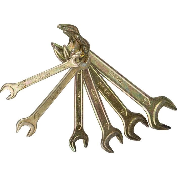 Набор рожковых гаечных ключей STAYER 27041-H6, 8-24 мм, 6 штук от компании Интернет-гипермаркет «MOLL» - фото 1