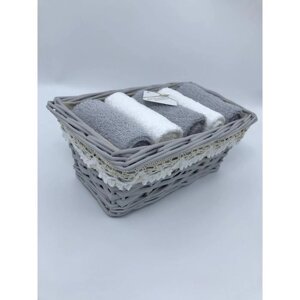 Набор салфеток "Холли", размер 30х50 см, цвет серый, 5 шт