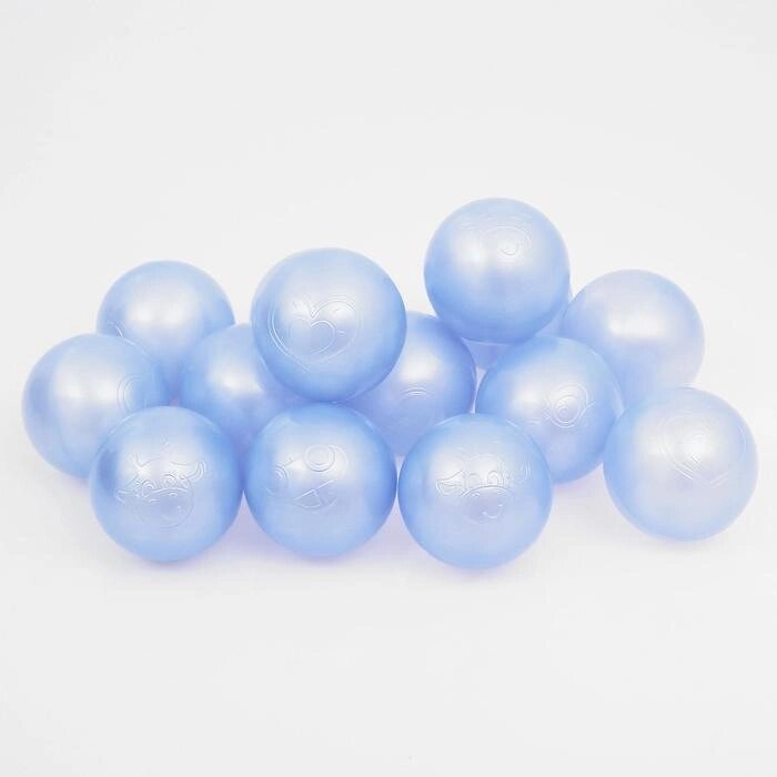 Набор шаров для сухого бассейна 500 шт, цвет: голубой перламутр от компании Интернет-гипермаркет «MOLL» - фото 1