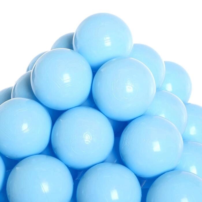 Набор шаров для сухого бассейна 500 штук, цвет светло-голубой от компании Интернет-гипермаркет «MOLL» - фото 1