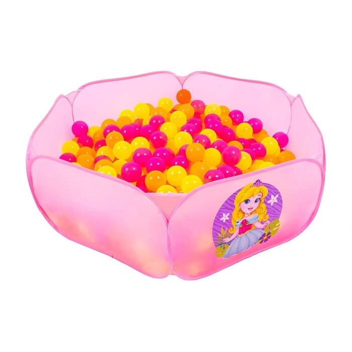 Набор шаров "Флуоресцентные"  500 шт (оранжевый  , розовый  , лимонный ) от компании Интернет-гипермаркет «MOLL» - фото 1