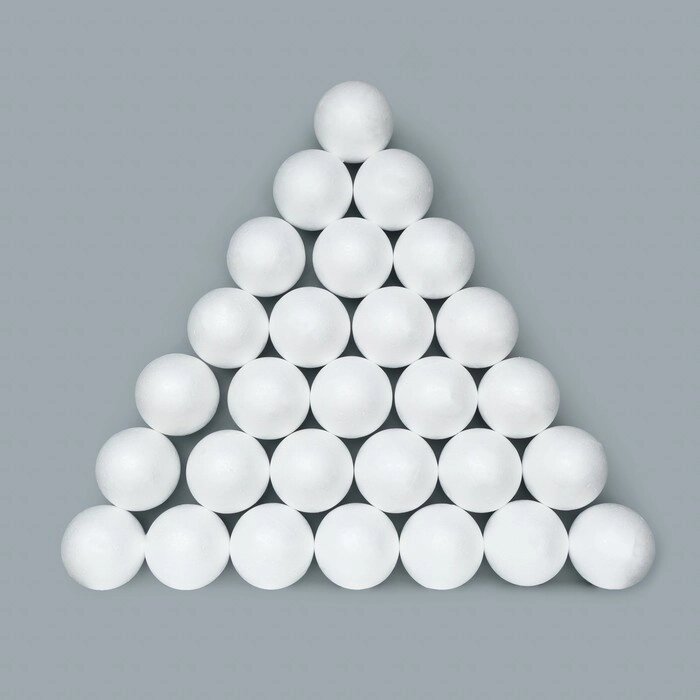 Набор шаров из пенопласта, 7 см, 27 штук от компании Интернет-гипермаркет «MOLL» - фото 1