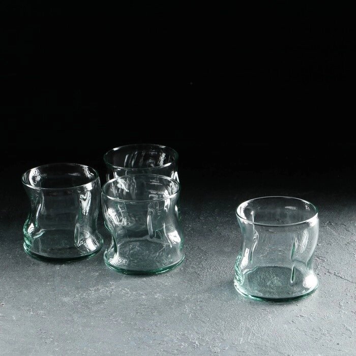 Набор стаканов "Аморф", 4 шт, 340 мл, зеленый от компании Интернет-гипермаркет «MOLL» - фото 1