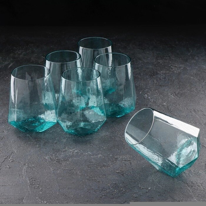 Набор стаканов "Дарио", 450 мл, 1011,5 см, 6 шт, цвет изумруд от компании Интернет-гипермаркет «MOLL» - фото 1