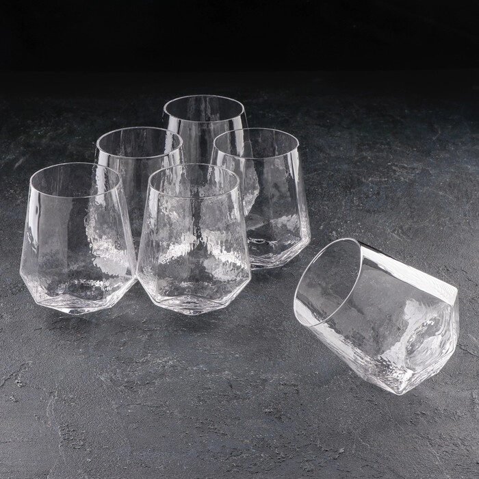Набор стаканов "Дарио", 450 мл, 1011,5 см, 6 шт, цвет прозрачный от компании Интернет-гипермаркет «MOLL» - фото 1